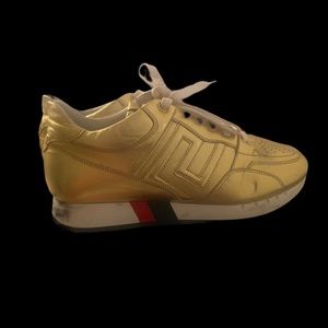 Gold Versace sneakers